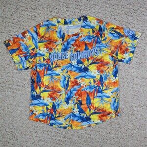 Sugar Land Space Cowboys Jersey Shirt Margaritaville Adult XL Hawaiian MiLB SGA
